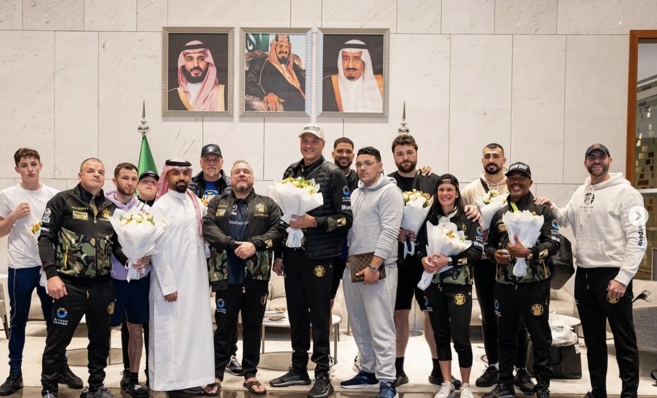 wbc heavyweight champion tyson fury arrives in saudi arabia for undisputed championship fight